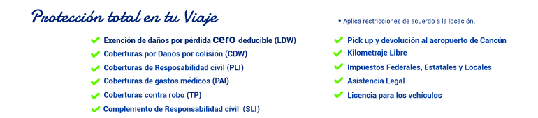 Renta de autos econmicos Todo Incluido en Cancn, Playa del Carmen y Riviera Maya